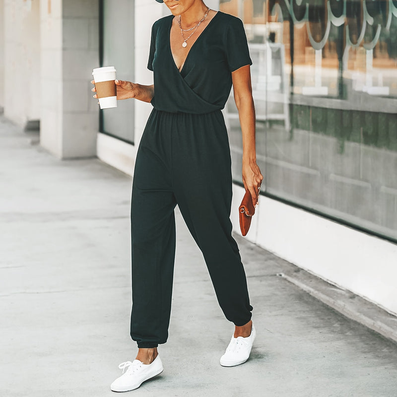 V-neck Jumpsuit