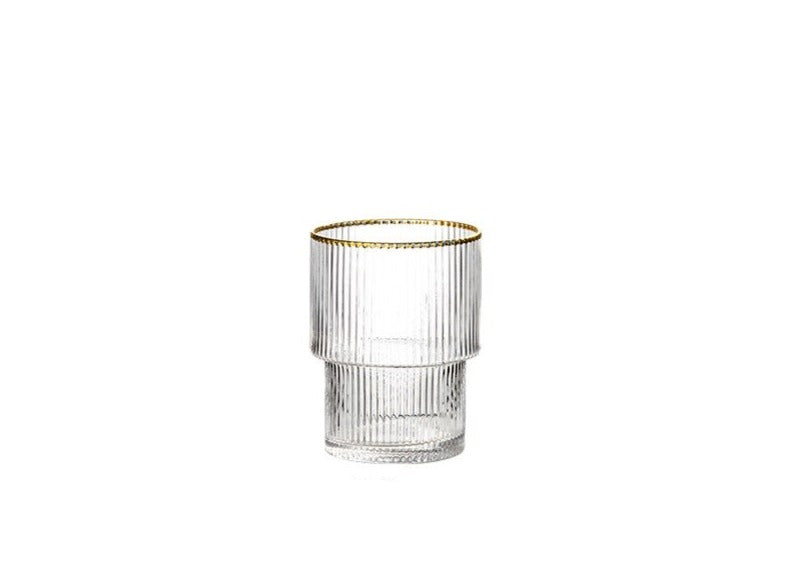 Vertical Stripe Glass Cup