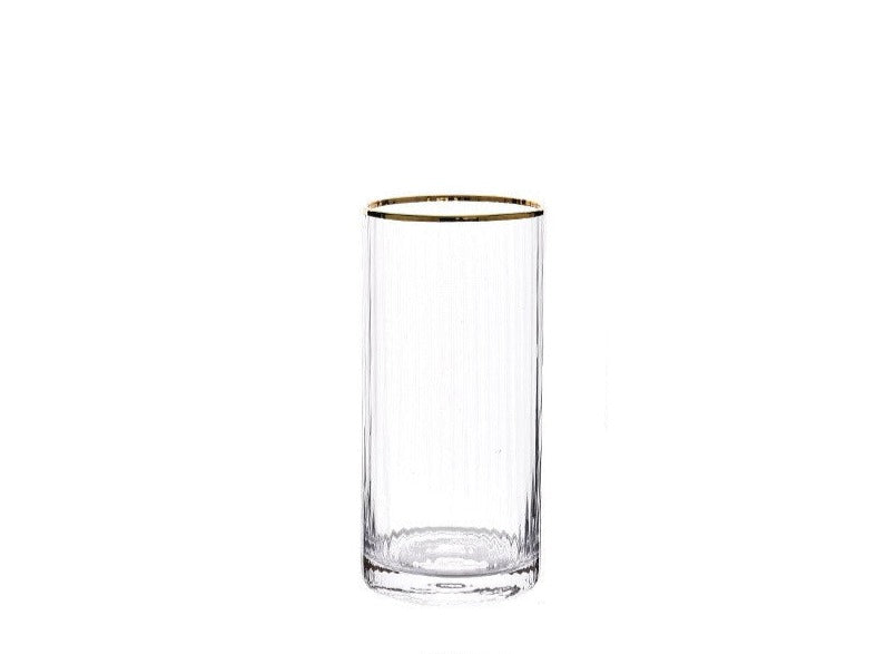 Vertical Stripe Glass Cup