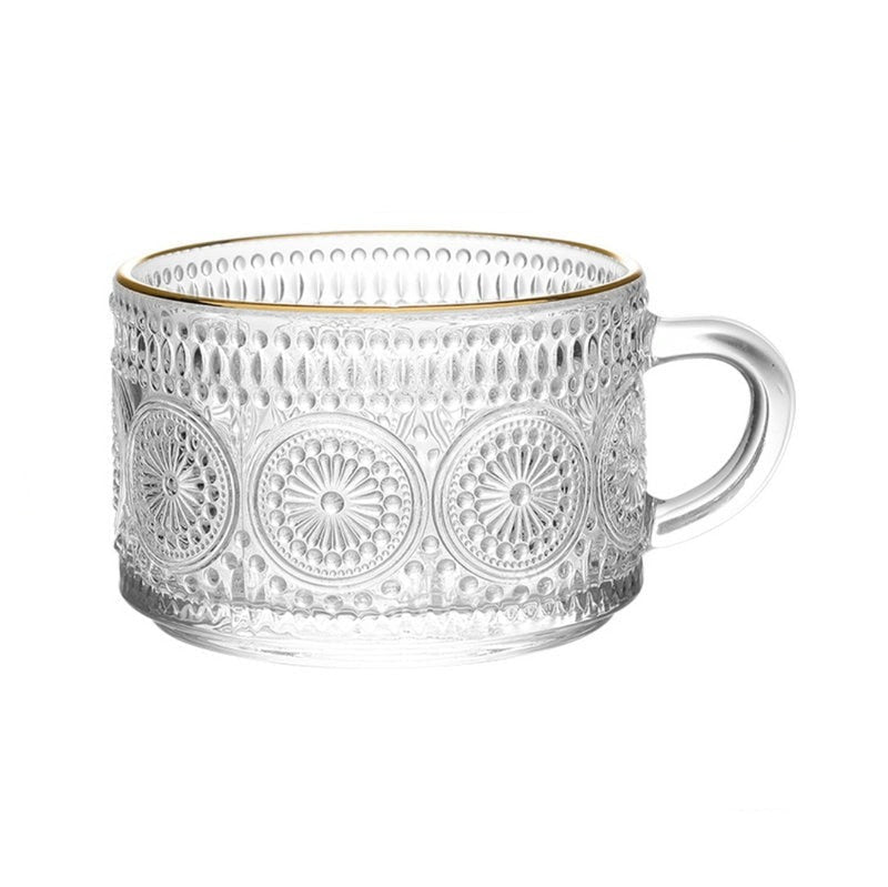 Embossed Glass Mug