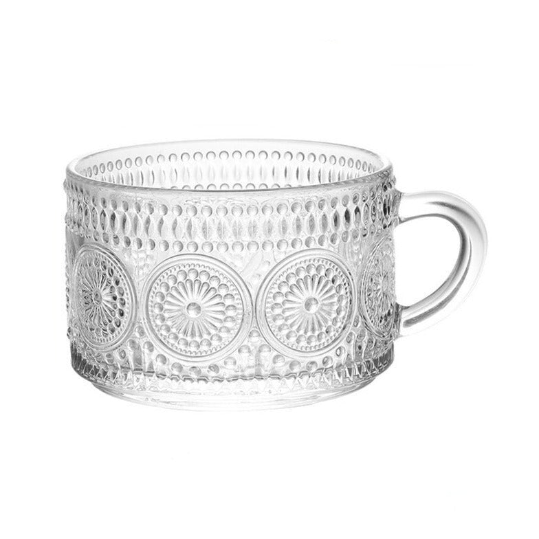 Embossed Glass Mug