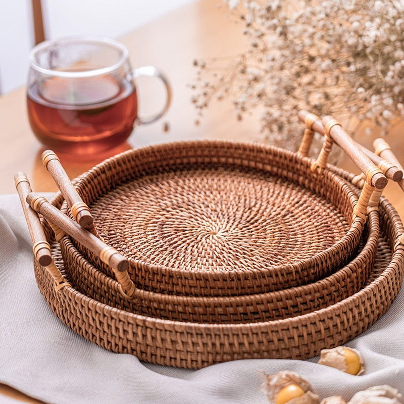 Handwoven Rattan Tray *LIMITED STOCK*