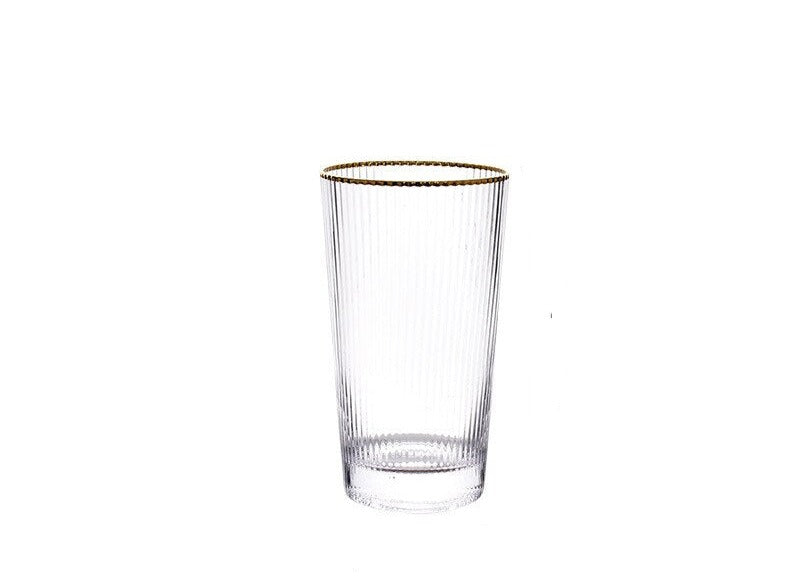 Vertical Stripe Glass Cup