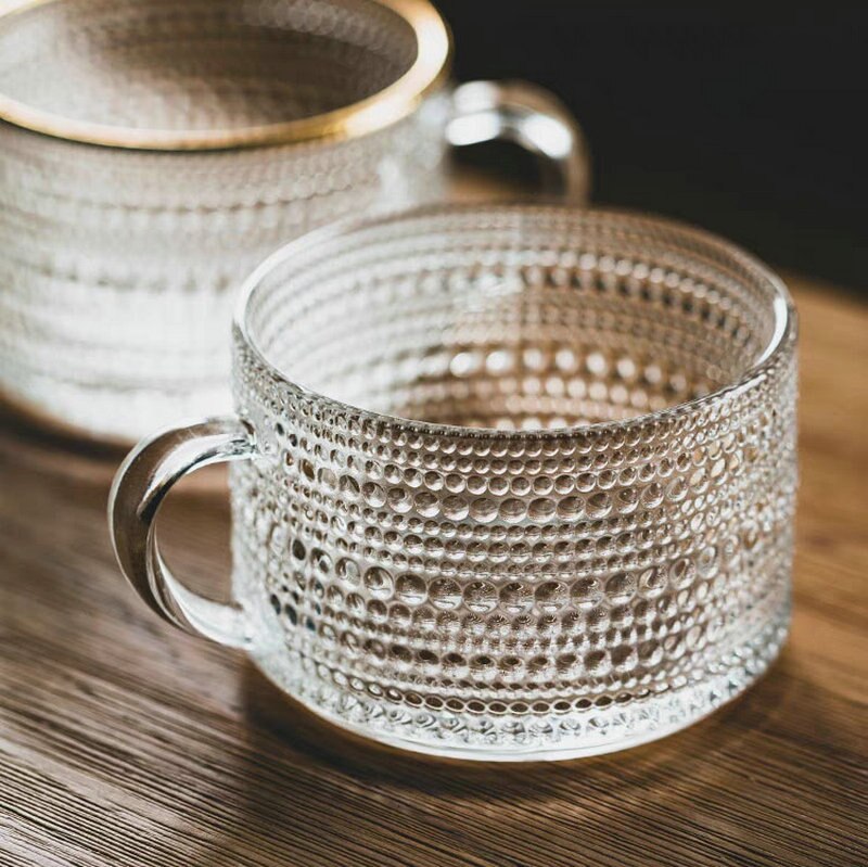 Embossed Glass Mug