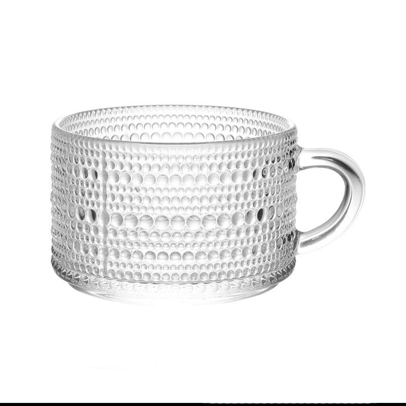 Embossed Glass Mug