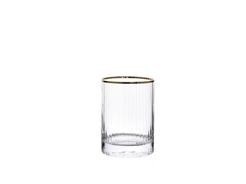 Vertical Stripe Glass Cup