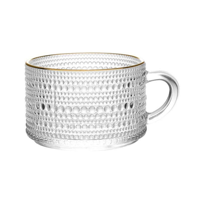 Embossed Glass Mug