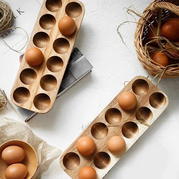 Wooden Egg Rack