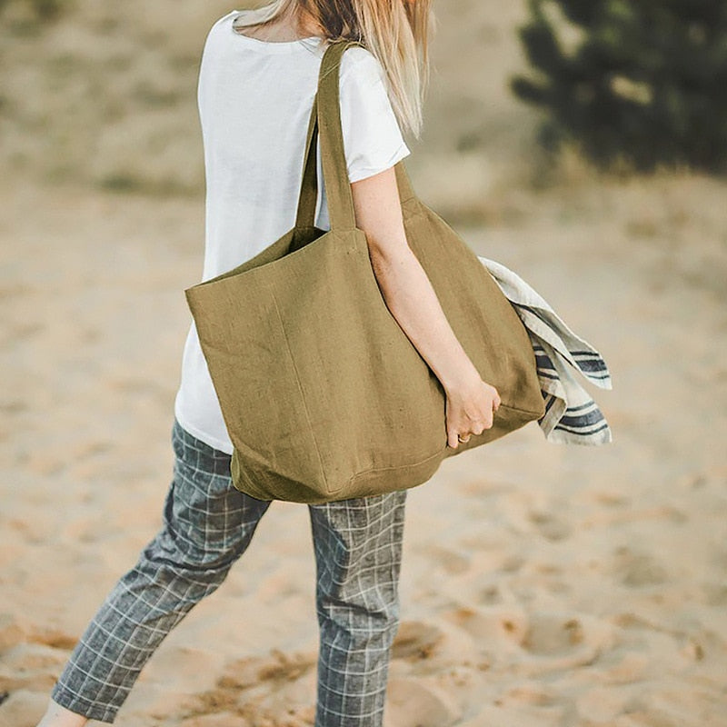 OVERSIZED Linen Go-Bag