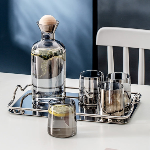 Whiskey Decanter and Glass Set