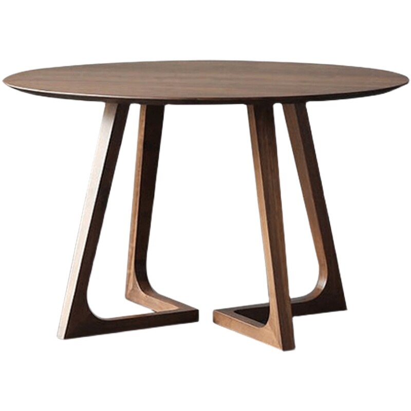 Modern Round Dining Table - Solid Wood