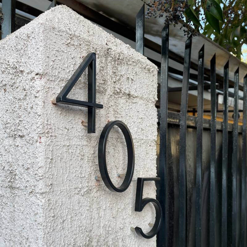 Metal Floating Address Numbers