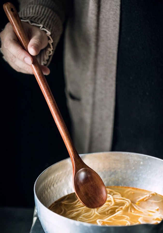 Long Handle Wooden Spoon