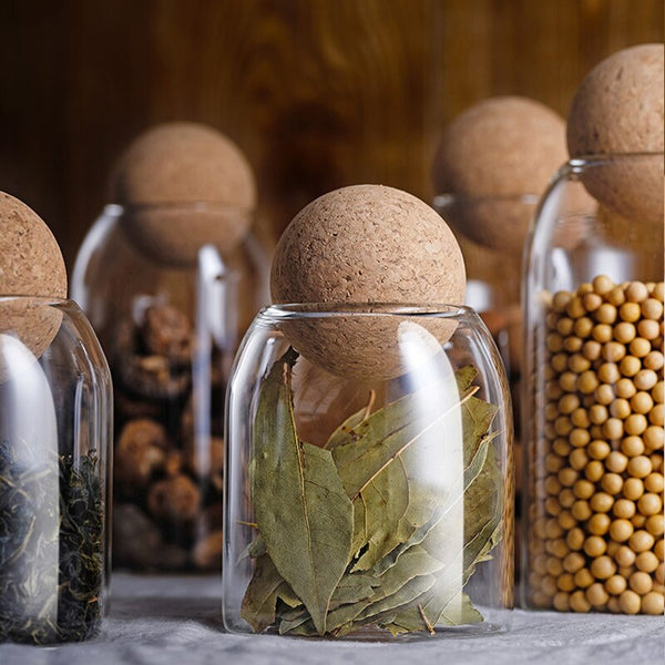 Storage Jar with Cork Lid