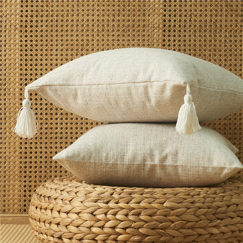 Tassel Decorative Pillowcase