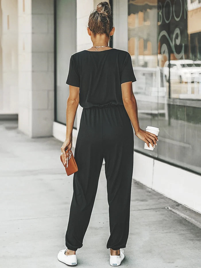 V-neck Jumpsuit