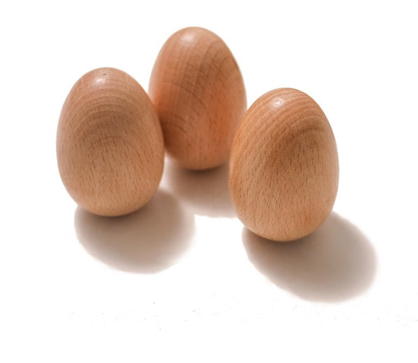 Wooden Egg Sand Rattle