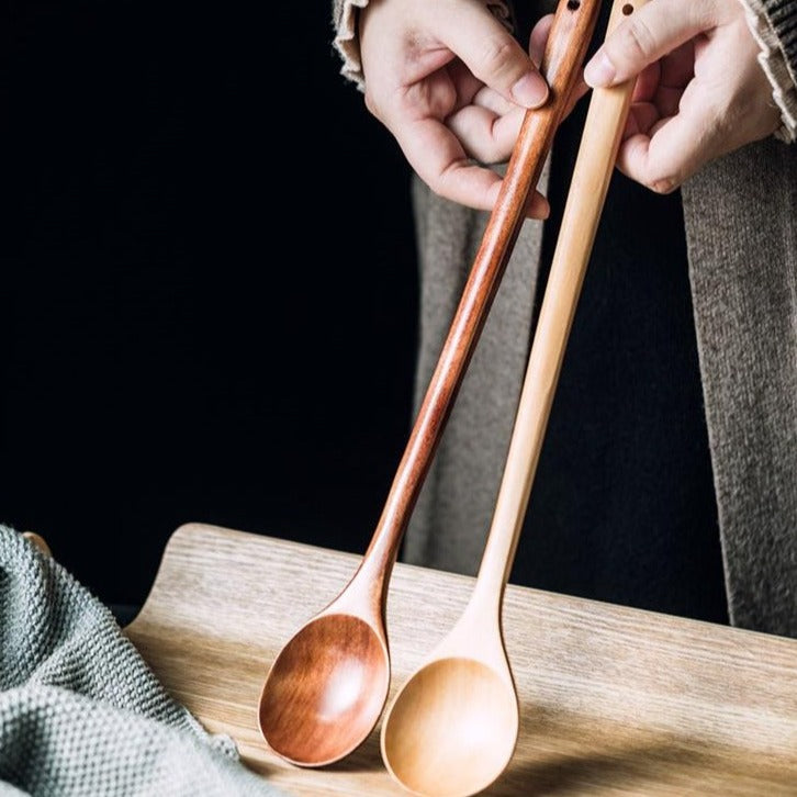 Long Handle Wooden Spoon