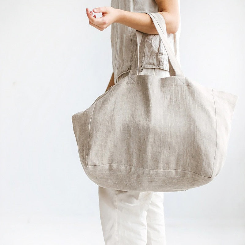 OVERSIZED Linen Go-Bag