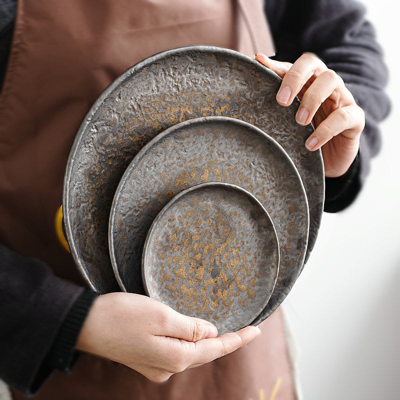 Industrial Stoneware Plates